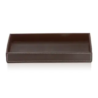 Decor Walther Brownie Tab M Лоток универсальный 22x10.5 см, цвет: темно-коричневая кожа 0930090