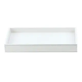 Decor Walther Brownie Tab M Лоток универсальный 22x10.5 см, цвет белая кожа 0930050