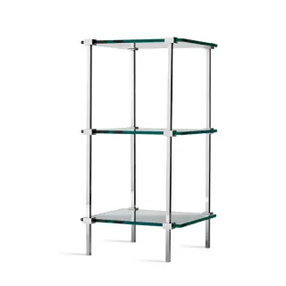 Decor Walther Universal T 11 Стеллаж 35x30xh67.5 см, напольный 3 стеклянные полки, цвет хром 0703100