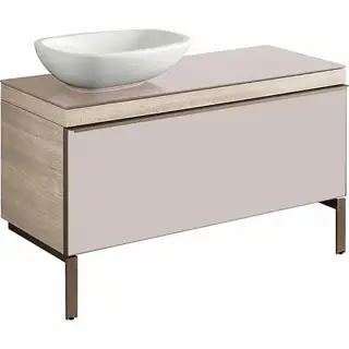 Geberit Citterio Тумба 118,4х54,3х50,4 см, с выдвижным ящ., цвет: беж./светл. дуб/мел. 500.561.JI.1