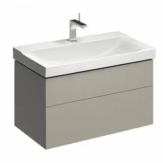 Geberit Xeno2 Тумба 88х53х46,2 см, с двумя выдвижными ящиками, цвет: серый матовый 500.509.00.1