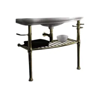 Kerasan Retro Консоль 100x54 см, под раковину на 100 см, с полкой, цвет: Bronzo 730093