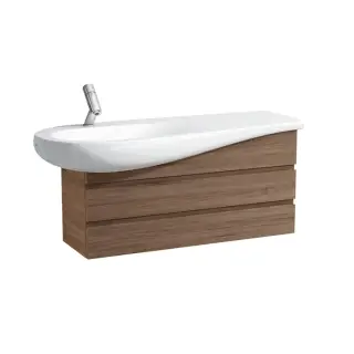 Laufen Alessi One Тумба под раковину 814973, 99х32хh48,5 см, с сифоном, цвет орех 4.2452.0.097.630.1