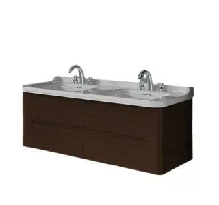 Kerasan Waldorf Тумба под раковину на 150 см, подвесная 144x51x50h см, с 4мя ящ., цвет: Noce 925446