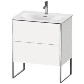 Duravit XSquare Тумба напольная под раковину, 59,2x71xh47,8 cм, цвет White High Gloss XS452302222