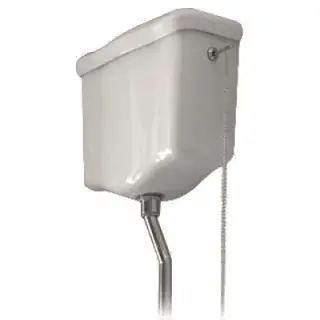 Kerasan Retro Бачок для унитаза подвесной высокий, без трубы и механизма, цвет: Bianco lucido 108001