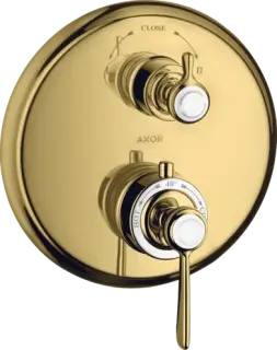 Axor Montreux Термостат для душа встраиваемый на 2 потребителя, цвет: полированное золото 16821990
