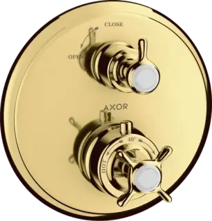 Axor Montreux Термостат для душа встраиваемый, внешняя часть, цвет: полированное золото 16800990
