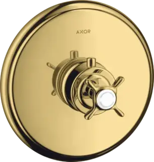 Axor Montreux Термостат для душа встраиваемый, HighFlow, внешняя часть, цвет: полированное золото 16815990