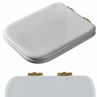 Kerasan Waldorf Крышка-сиденье для унитаза, с микролифтом, крепление бронза, цвет: Bianco lucido 418601