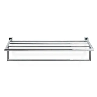 Decor Walther Bloque KHT Полка для полотенец с полотенцедержателем 60x30,5 см, цвет: хром 0570800