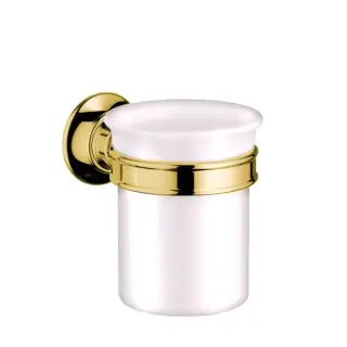 Axor Montreux Стакан подвесной с керамической колбой, цвет: золото 42134990