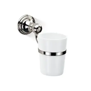 Decor Walther Classic WMG Стакан подвесной, фарфор, цвет никель полированный 0511430