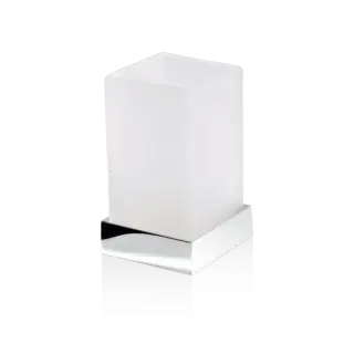 Decor Walther Corner SMG Стакан настольный, стекло сатинированное, цвет: хром 0562500