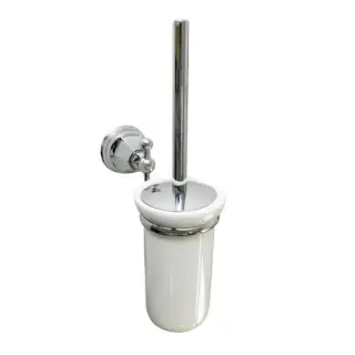 Nicolazzi Teide Ершик для унитаза подвесной с керамической колбой, цвет: хром/белый 1490CR05