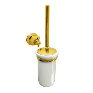 Nicolazzi Teide Ершик для унитаза подвесной, цвет золото 1490GO05