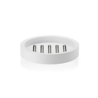 Decor Walther Stone STS Мыльница с керамической чашей, настольная, цвет: сталь 0972155