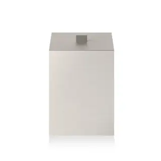 Decor Walther Universal DW 75 Корзина для бумаги 17x17xh26 см с крышкой, цвет: никель сатин. 0614134