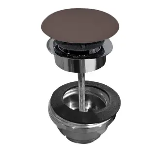 Kerasan Nolita Донный клапан Click-Clack, универсальный с керамич. крышкой, цвет: borgogna matt 923375