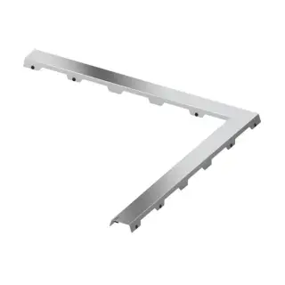 Tece Drainline Декоративная панель для душевого канала, угловая 90х90 см, цвет: нерж. сталь глянц. 610982