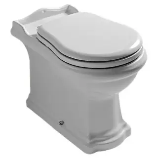 Kerasan Retro Унитаз приставной 61x39 см, без сидения и крепления, цвет: Bianco lucido 101601