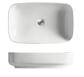 Kerasan Tribeca Раковина чаша 60x38x15h см, без перелива, цвет: Bianco matt 514130