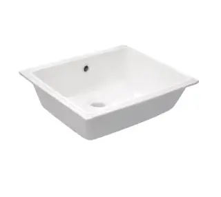 Kerasan Slim Раковина встраиваемая снизу на 50 см, 55x34 см, без перелива, цвет: Bianco 022901