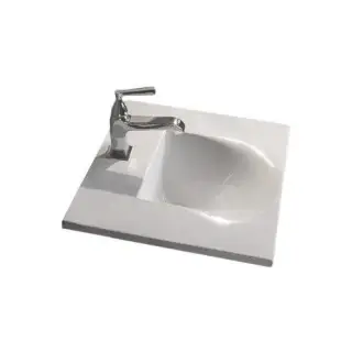 Kerasan Bentley Раковина встраиваемая сверху на 55 см, 55x47 см, с 1 отв. под смес., цвет: Bianco 394201*1