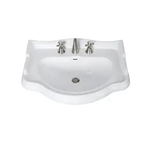 Kerasan Retro Раковина подвесная 73x54 см, с 3 отвер. под смеситель и переливом, цвет: Bianco 104701*3