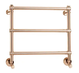 Margaroli Sole 440 Полотенцесушитель водяной для ГВС 53,5х52h (int 47) нижнее, цвет bronze/old brass 4404703OBN