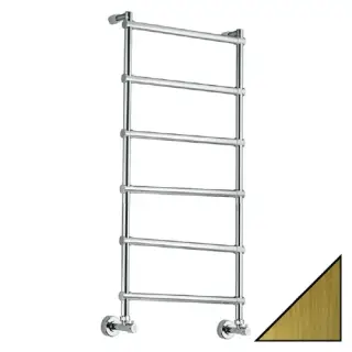 Margaroli Sole 442 Полотенцесушитель водяной для ГВС 53,5х108h (int 47), нижнее, цвет: old brass 4424706OBN