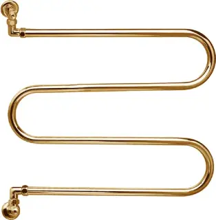 Margaroli Vento 400 Полотенцесушитель водяной для ГВС 60х65h (int 59) вертикальное, цвет: gold 400GO