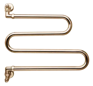 Margaroli Vento 406 Полотенцесушитель водяной для ГВС 50х50h (int 43) вертик, цвет: bronze/old brass 406OB