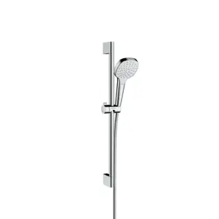 Hansgrohe Croma Select E Душевой гарнитур: лейка 1 режим,штанга 67 см,шланг 160 см, цвет: белый/хром 26584400