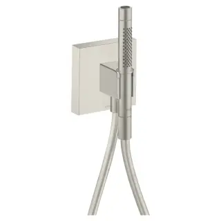 Axor Citterio Душевой гарнитур: лейка 2 вида струи, подключение, шланг, цвет: нержавеющая сталь 12626800