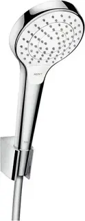 Hansgrohe Croma Select S Душевой гарнитур: лейка 3 режима, держатель, шланг 160 см, цвет: белый/хром 26411400