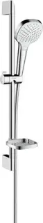 Hansgrohe Croma Select E Душевой гарнитур: лейка 3 режима Vario, штанга 67 см, цвет: белый/хром 26586400