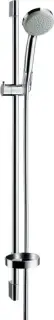 Hansgrohe Croma Душевой гарнитур: лейка 1 режим, мыльница, штанга 96 см, шланг 160 см, цвет: хром 27724000