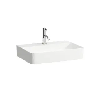 Laufen Val Раковина 60х42хh11,5 см, с 3 отв., глазурь 2 стор, цвет белый 8.1628.3.000.108.1