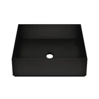 Gessi 316 Total Look Раковина 40x40 cм, для установки на столешницу, цвет: черный матовый 54605#299