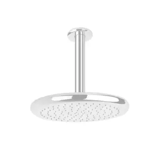 Gessi Goccia Верхний душ 33,4 см 1 вид струи, кронштейн потолочный 27,6 см, цвет: matte white 33766#279
