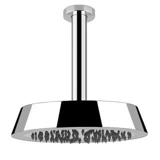 Gessi Cono Верхний душ 23,9 см 1 вид струи, кронштейн потолочный 28,1 см, цвет: chrome 45152#031