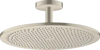 Axor Shower Solutions Верхний душ 35 см 1 режим, кронштейн потолочный 10см, цвет: шлифованный никель 26035820