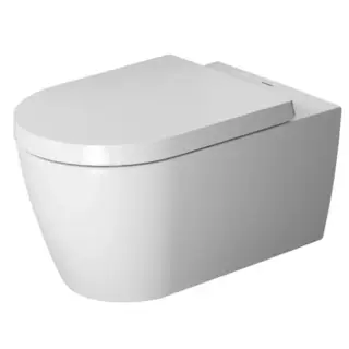 Duravit Me by Starck Унитаз подвесной 57х37, с сидением Rimless, цвет: белый глянцевый 45290900A1