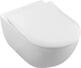 Villeroy & Boch Subway 2.0 Унитаз подвесной с сиденьем Soft-Close, CeramicPlus, цвет: белый Alpin 5614R2R1