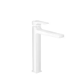 Hansgrohe Metropol Смеситель для раковины, с донным клапаном, цвет: матовый белый 32512700