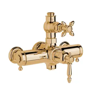 Nicolazzi Termostatico Термостатический смеситель, вывод сверху, цвет Gold 24K 4917GO36