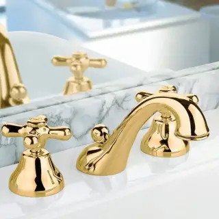 Nicolazzi Nuova Brenta Смеситель для раковины на 3 отв., излив 13 см, цвет Gold Brass 2508GB