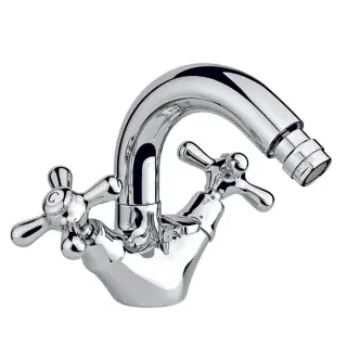 Nicolazzi Nuova Brenta Смеситель для биде с 2мя ручками, поворотный излив 13,2 см, цвет хром 2537CR