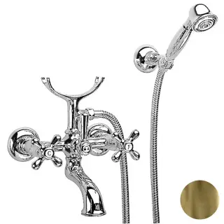 Nicolazzi Nuova Brenta Смеситель для ванны с 2мя ручками, настенный, цвет бронза 2502BZ